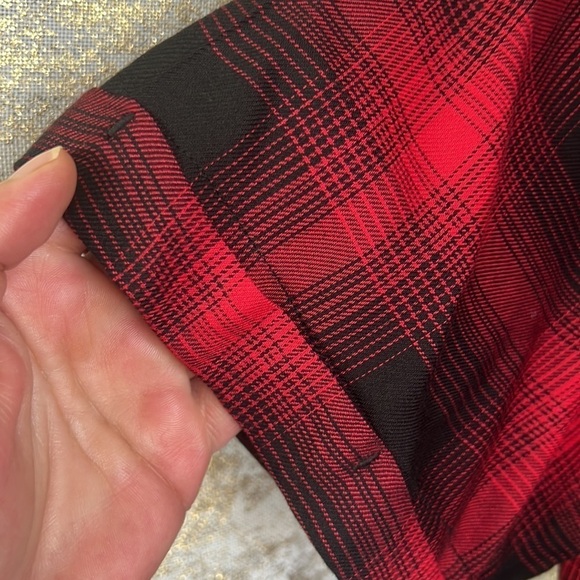 Only & Sons Regular Fit Buffalo Check Short Sleeve Button Down Short Size L - Picture 6 of 16